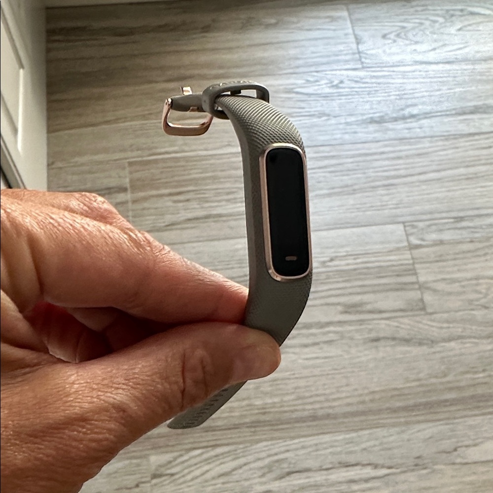 Garmin Fitness Tracker with Rose Gold and Gray